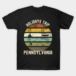 Holidays Trip To Pennsylvania, Family Trip To Pennsylvania, Road Trip to Pennsylvania, Family Reunion in Pennsylvania, Holidays in T-Shirt